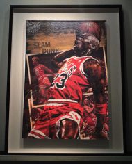 Jordan, Slam Dunk, custom framed