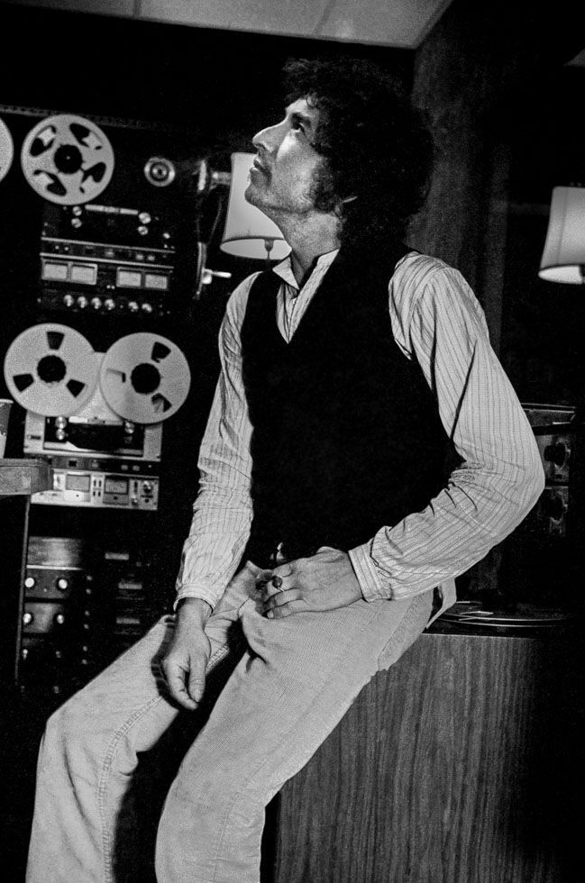 Lynn Goldsmith -Bob Dylan, Secret Sound Studio, NYC 1976 -